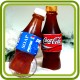 Бутылка Кола (Pepsi,Cola) 3d - Объемная силиконовая форма для мыла