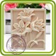Розы (овал) 2D - Объемная силиконовая форма для мыла, свечей, гипса, шоколада и пр.