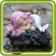 Русалочка- малышка (лежит на камушке) - 3D силиконовая форма для мыла, свечей, шоколада, гипса и пр.
