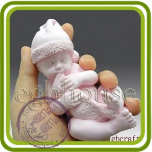 Малыш, младенец Рождественский (большой) - 3D силиконовая форма для мыла, свечей, шоколада, гипса и пр.