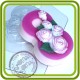 8 Марта. Розы по диагонали - пластиковая форма для мыла 