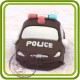 Полицейская машина - 3D силиконовая форма для мыла, свечей, шоколада, гипса и пр.